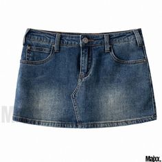 Vintage Low-rise Denim Mini Skirt with Anti-slip High Street Design American Street Style, Dress To Impress Outfits, Dark Denim Skirt, Low Waist Skirt, Short Jean Skirt, American Street, Short A, Short Denim Skirt, Denim Skirt Women