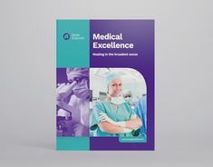 a medical brochure with an image of a woman in scrubs on it