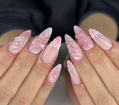 Pink Glitter Summer Nails, Champagne Almond Nails, December Nails Pink, Vacation Almond Nails, Vacation Nails Pink, Pink Vacation Nails, Nail Art Designs Unique, Nails Kurz, Idea Nail