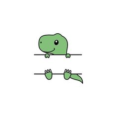 a green turtle sitting on top of a white wall
