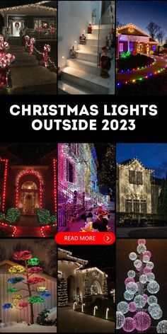 Christmas Lights On House Exterior Ideas, Christmas Lights Outside House Ideas, Christmas Lights On House Exterior, Outside Christmas Lights, Outdoor Christmas Light Displays, Cabin Christmas Decor, Christmas Lights Outside, Decorations Lights, Christmas Garden Decorations