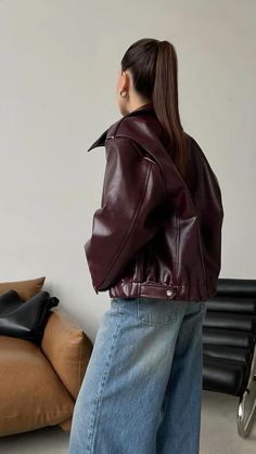 Fall Travel Outfit, Leather Jacket Outfits, 가을 패션, Mode Inspiration, Lookbook Outfits, Outfits Casuales, Look Fashion, Jacket Outfits, Classy Outfits