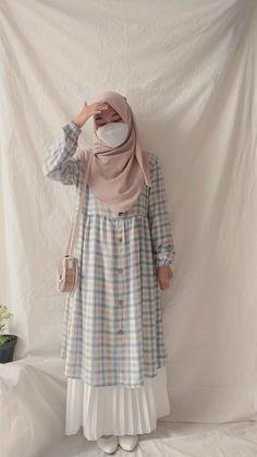 Outfit Hijab Casual Rok, Kulot Pants, Korean Style Hijab, Outfit Campus, Ootd Hijab Casual