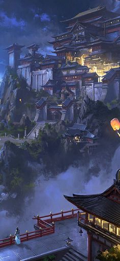 sky uhd samurai teahub backgrounds Castle Night, Sky Lantern, Wallpaper Estetika, Sky Anime, Japanese Castle, Sky Lanterns, Night Scenery, Fantasy City, Fantasy Castle