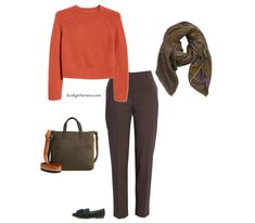 How to Wear Brown Pants - Bridgette Raes Style Group Dark Brown Color Combinations Outfits, Style Brown Pants, Styling Pants