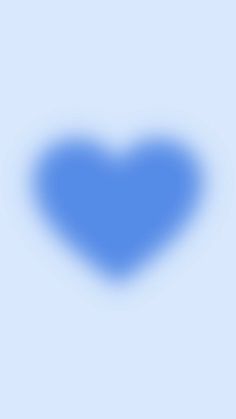 a blue heart shaped object is shown in the middle of a light blue background,