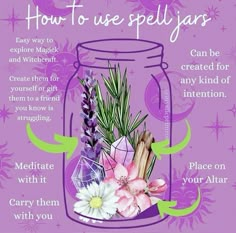 Protection Jars Witchcraft, Witch Jars Diy, Easy Spell Jars Recipes, Self Therapy Journaling, Witchy Knowledge, Witch Jars, Diy Witches