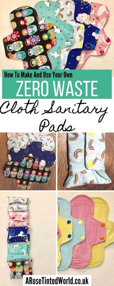 the instructions for how to make and use your own zero waste cloth sanitary pads