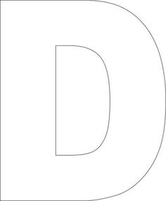 the letter d is made up of black and white lines