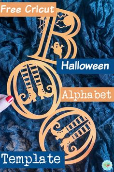 Halloween Svg Free Files For Cricut, Halloween Alphabet Letters, Free Halloween Svg, Halloween Lettering, Halloween Alphabet, Halloween Svgs, Decorations For Halloween, Silhouette Halloween, Vinyle Cricut