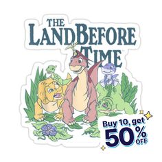 the land before time sticker is shown