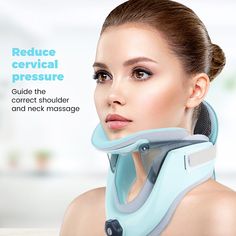 Features: 1.This cervical fixator can support the shoulder and neck, reduce the pressure on the cervical spine, guide the correct Neck Stretcher, Neck Traction, Cervical Vertebrae, Cervical Traction, Traction Device, Cervical Spine, Posture Corrector, Dating Tips For Women, Neck Support