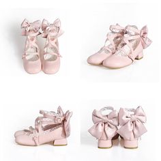 This price is for a pair of shoes and a pair of detachable bowknots only.   	 		 			Size 			34 			35 			36 			37 			38 			39 			40 			41 		 		 			Foot Length 			22 			22.5 			23 			23.5 			24 			24.5 			25 			25.5 		 		 			Heel 			3 			3 			3 			3 			3 			3 			3 			3 Pink Block Heels, Pink Platform Heels, Pink Platform, Pink Platforms, Kawaii Shoes, Romanticizing Life, Fairytale Dress, Swag Shoes, Pretty Shoes