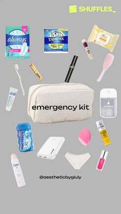 emergency kit, school, kit, #kit #emergency #school #period #fyp #like4like #follow4followback Period Bag For School Emergency Kits, What To Keep In Backpack, Girl Bag Essentials, Kits For School, Plane Essentials, It Girl Bag, Emergency Bags, Emergency Kit For Girls