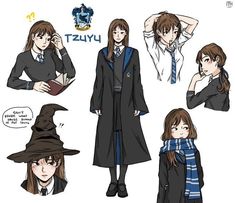 harry potter and hermione's hogwarts character sheet by on devisy