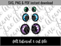 svg, png and df instant file for eyeballs