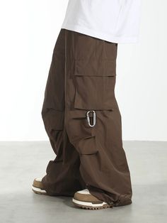 HARSH and CRUEL cotton-blend cargo pants, belt loops, darts at knees, flap pockets at outseams, metal keyholder attached to pocket, bungee-style drawstrings at cuffs. Composition - 50% Cotton, 50% Polyester Sizing: US/EU Regular Fit Pants Gift, Image Swag, Guys Clothing Styles, Shorts Sweatpants, Cool Outfits For Men, Denim Trousers, Casual Style Outfits, Jacket Tops, Cargo Pants