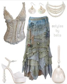 Mermaid Core, Mermaid Aesthetic, Mode Boho, Looks Street Style, Mermaid Fashion