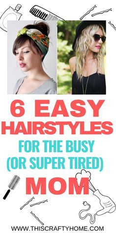 Hairstyles For Busy Moms, Easy Hairstyle Tutorials, Busy Mom Hairstyles, Easy Mom Hairstyles, Easy Hairstyles Quick, Curly Hair Tutorial, Hairstyle Tutorials, Tired Mom, Fast Hairstyles