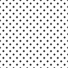 a black and white pattern with crosses on it