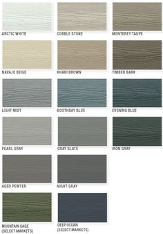 the different shades of wood that are available in various colors and sizes, including white, gray