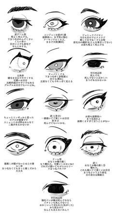 an instruction manual for how to draw eyes