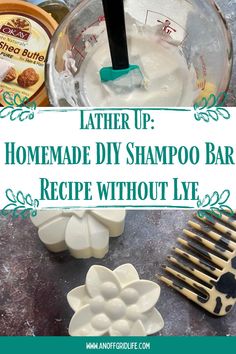 homemade diy shampoo bar recipe without live ingredients