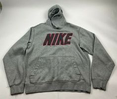 used, sweatshirt/hoodie in decent condition.Size is M. Has  stains, marks, etc. Marks/stains are also on sleeves.  Please know that clothing item may have other stains/marks, I try my best to describe items as best as I can. Please see pictures, if something is wrong when receiving item, please contact me first. Nike Sweatshirt Vintage, Vintage Nike Hoodie, Grey Nike Hoodie, Vintage Nike Sweatshirt, Baggy Streetwear, Streetwear Hoodie, Basic Hoodie, Gray Sweatshirt, Nike Sweatshirts