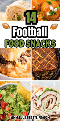 A collection of football food ideas for a crowd on game day. Game Day Eats Football Food, Sides For Football Party, Tailgate Food For A Crowd, Football Menu Ideas, Football Food Snacks, Snacks For Football Games, Easy Football Food Ideas, Football Sunday Food Appetizers, Food Recipes For A Crowd