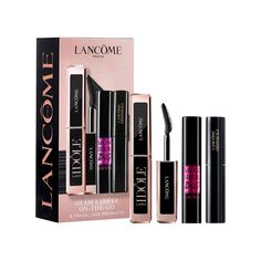 What it is: A mascara gift set trio featuring three travel sizes of Lancome's bestselling mascaras.Ingredient Callouts: Free of phthalates, retinyl palmitate, and sulfates SLS & SLES.What Else You Need to Know: Lash Idole Lengthening & Volumizing Mascara is a volumizing and lengthening mascara that targets every single lash for instant lift, length, and fanned-out volume without clumps. The iconic Definicils High Definition Lengthening Mascara delivers length and definition to create the perfect Lash Idole Lancome, Glam Lashes, Mini Mascara, Mascara Set, Volumizing Mascara, Instant Lifts, Lash Primer, Sephora Beauty, Mascara Wands