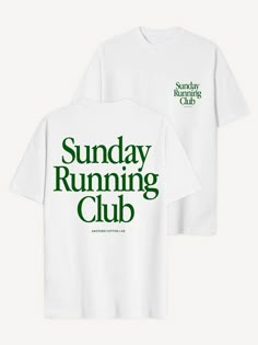 Sunday Running Club T-Shirt – AnotherCottonLab Minimalist Tee Shirt Design, Simple Tee Design, Simple Shirt Designs, Green Shirt Design, Simple T Shirt Design, Minimalist Shirt Design, Minimalist T Shirt Design, Simple Tshirt Design, Minimalist Tshirt Design