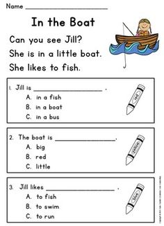 a worksheet with words and pictures for children to use in the boat game