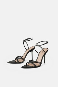 Heels Png, High Heels Elegant, Black High Heel Sandals, Heels Elegant, Black Strappy Sandals, Strappy Sandals Heels, Black Sandals Heels, Evening Shoes, Leather Shoes Woman