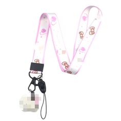 PRICES MAY VARY. Hello Kitty Themed: Hello Kitty Lanyard ID Badge Keychain for Hello Kitty lover, cartoon fans, sister, women, brother, kids, best friends...to show how pride they are, convenient for daily use. Quality and Size:Length:45 x 2cm(17.7 x 0.78 inch)  The lanyard is made of polyester material, which is light, durable, and has a smooth touch. It will feel very comfortable to wear on the neck, and the lanyard is relatively strong, which can ensure the safety of items.such as:phone,car k Pink Lanyard With Key Leash For Gift, Pink Lanyard With Keychain For Gift, Pink Lanyard With Keychain For Personal Use, Pink Lanyard With Keychain, Lover Cartoon, Keys Keychain, Key Keychain, Carabiner Keychain, Cartoon Fan