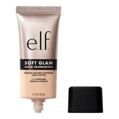 E.l.f. Soft Glam Satin Foundation - 15 Fair Warm - 1 Fl Oz : Target Elf Soft Glam Foundation, Makeup 2024, Long Lasting Foundation, Skin Undertones, E.l.f. Cosmetics, Goji Berry, Elf Cosmetics, Too Faced Foundation, Soft Glam