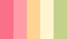 an image of a color scheme with different colors and shapes in the same palettes