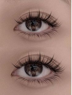 Eyelash Extensions Manga Lashes, Perfect Eyes Aesthetic, Lashes 2023 Trend, Manga Style Eyelashes, Managua Lashes, Manga Style Lash Extensions, Eye Lashes Styles, Anime Fake Lashes, Douyin Makeup Lashes