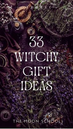 witch gift ideas with the title overlay that reads,'53 witch gift ideas '