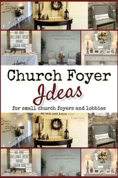 the front cover of church flower ideas for small church flowers and jobables, including wreaths