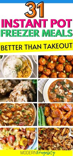 31 instant pot freezer meals that are better than takeout