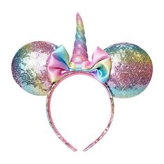 Measurements: 7.75 Height/Inches, 1.25 Width/Inches, 9.5 Length/InchesBase Material: 50% Plastic, 45% Polyester, 5% Other 5% Or LessCare: Wipe CleanCountry of Origin: Imported Sequin Headband, Mickey Mouse And Minnie Mouse, Minnie Mouse Ears Headband, Mouse Ears Headband, Unicorn Horn, Unicorn Hair, Ears Headband, Girls Handbags, Minnie Mouse Ears