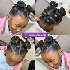 40 Natural Hairstyles for 5-Year-Old Kids In Pre-School - Coils and Glory Black Baby Girl Hairstyles, Baby Girl Hairstyles Curly, Childrens Hairstyles, Cute Toddler Hairstyles, Lil Girl Hairstyles, Kids Curly Hairstyles, Kid Braid Styles, Toddler Hairstyles