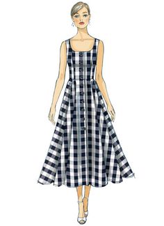 a woman's dress with an open back and straps on the waist, in black and white checkerboard