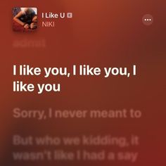 an image of someone's text message on their cell phone that reads i like you, i like you, i like you, i like you, i like you, i like you, i like you