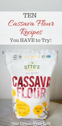 a bag of casserole flour sitting on top of a counter