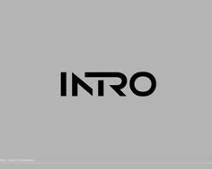 an image of the word'into'in black and white on a gray background