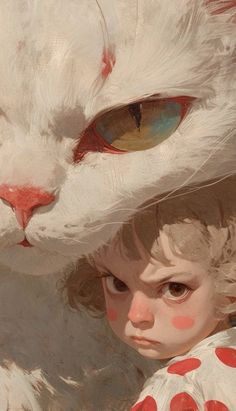 Face Ref, Digital Creator, Dark Art Illustrations, Arte Inspo, Arte Sketchbook, Art Studies, Art Reference Photos, White Cat, Painting Inspiration