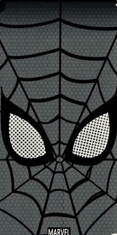 a close up of a spiderman face on a cell phone case with the words,