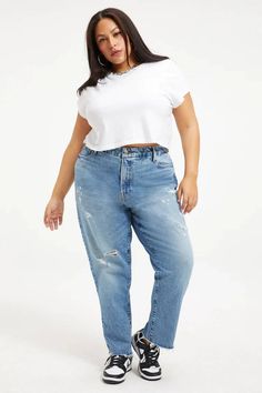 Cropped Jeans Outfits: 6 Chic Ways to Wear Cropped Jeans | Who What Wear Cropped Jeans Outfits, Dunk Outfits, Cropped Jeans Outfit, Classic Wardrobe Basics, Jeans Outfits, Good Neighbor, Water Usage, Our Values, Wardrobe Basics