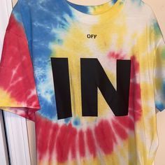 Tye Dye Over Sized T-Shirt White Tops, Colorful Shirts, Off White, Womens Tops, Tops & Tees, White, Pink, Blue, Women Shopping